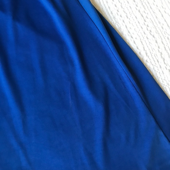 Charlotte Russe Royal Blue & Gold Dress, Size L - Picture 10 of 10